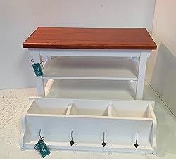 Hallway Mud Room Foyer Bench 30 Inch with Second