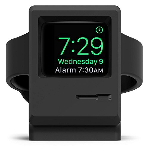 elago W3 Stand for Apple Watch Series 4 (40mm) / Series 3 / Series 2 / Series 1 / 42mm / 40mm / 38mm [Nightstand Mode][Original Design Awards][Patent Pending] - Black