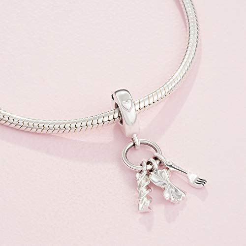 PANDORA Jewelry Love Pasta Sterling Silver Charm in Oman Whizz