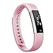 Fitness Tracker, MoreFit Slim Touch Screen Activity Health Tracker Wearable Pedometer Smart Wristband, Silver/Blush