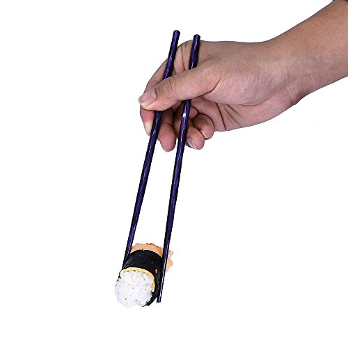 Kizer Titanium Chopsticks for Outdoor Camping Picnic Hiking, Handmade Chopsticks 8.58 Inches Easy to Hold, Kizer Purple T309A3