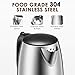 Electric kettle Aicok Stainless Steel Tea Kettle, Ultra Fast Boiling, 1.7L Cordless Water Kettle, 100% BPA Free, Auto Shut off and Boil Dry Protection, 1500W