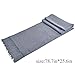 Yazer Large 78.7”x 25.6” Fashion Luxurious 100% Pure Cashmere Stole Scarf,Shawls for Women and Men (Grey)