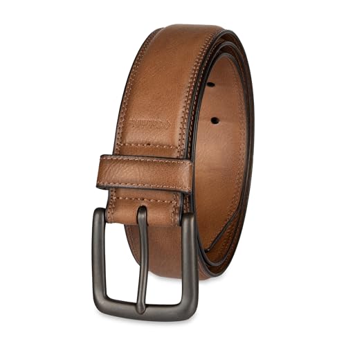 Columbia Men's Casual Stretch Burnished Edge Belt, Tan, X-Large