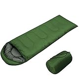 Camping Sleeping Bag, Envelope Sleeping Bag, Easy to carry Blue Warm Adult Sleeping Bag Outdoor Sports Camping Hiking With Carry Bag Lightweight