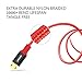 JianHan Reversible Micro USB Cable,[3-Pack] Braided Micro USB Charging Cable for Samsung Galaxy S7 S6 J7 Edge,Note 5,LG G3 G4,Kindle,PS4,Motorola,Android (1.5ft /3.3ft /6.6ft Red)