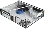 SilverStone Milo ML03B Slim HTPC Micro ATX Silent Computer Case Black view 6