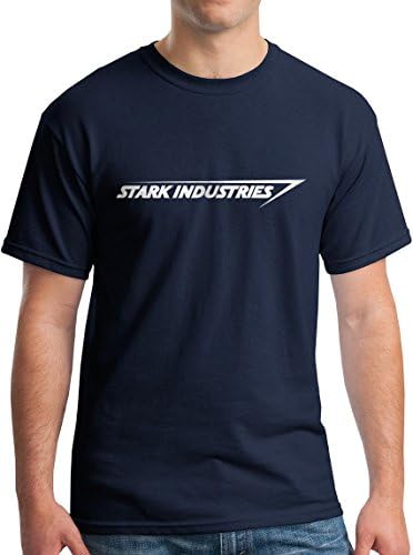 Stark Industries Iron Man T-Shirt Avengers Marvel DC Comics Navy- M