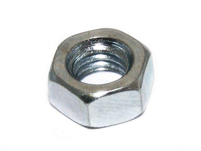 M8 Steel Hex Nut, Bright Zinc Plated- (qty 25)