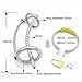FeiGu Male Stainless Steel Chastity Cage Device 43 (48mm Ring)