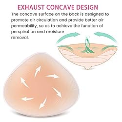 Vollence AA Cup Triangle Silicone Breast Forms Fake