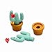 BinaryABC Cactus Erasers,Cartoon Erasers,Pencil Eraser Set, School Stationery 12pcs(Random Color)