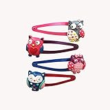 Lovely Animal Hair Clip Cartoon Owl Hair Clip Set Little Girl Hair Accessory-Style 2