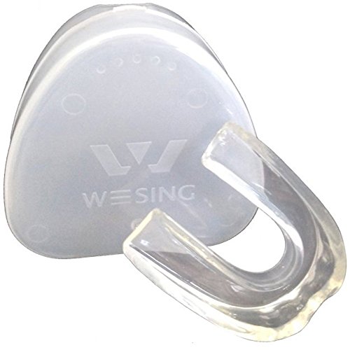 Wesing Single Gum shield MMA Boxing Mouth Guard (Transparent)