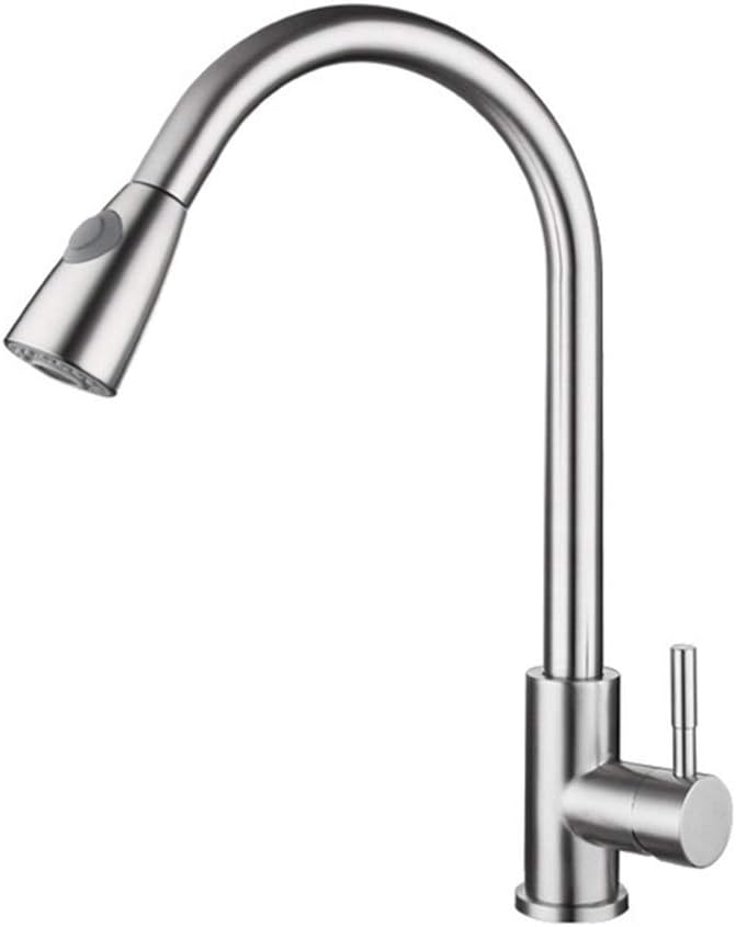 LJIE Grifo del Fregadero, Soporte de un Solo Orificio, rotación de 360