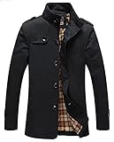 Lega Mens Cotton Classic Pea Coat Spring & Fall & Winter Ourdoor Jacket