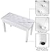 AW Piano Bench Stool Dual PU Padded Keyboard Double Storage Bookcase Seat Chair 29