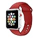Youther For Apple Watch Bands, Soft Silicone Strap Replacement Wristbands for Apple Watch Sport Series 3 Series 2 Series 1 Red 42mm M/L
