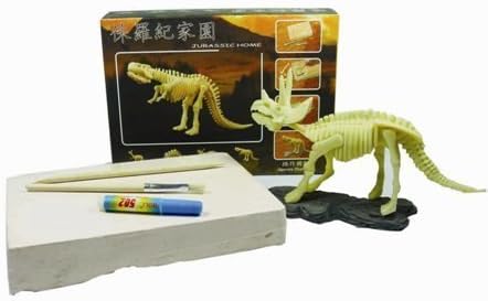 Educational Excavation Kit - Triceratops Dinosaur - Do-It-Yourself Gift for Kids and Adults by bamboo gifts