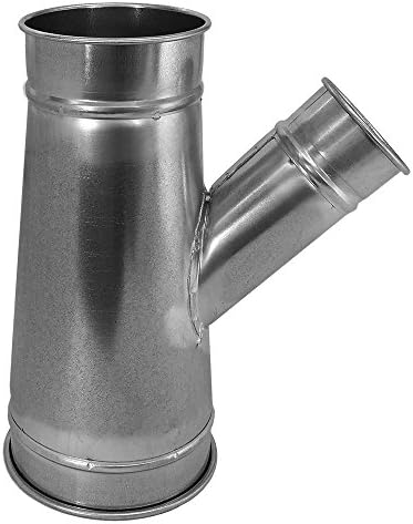 Nordfab Ducting 3220-0806-107000 QF Branch 30 Degree 8-6-7, 8" dia, Galvanized Steel