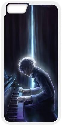 iPhone 6s Plus Case,Play The Piano Design Style Hard Back Cover Phone Case for iPhone 6s Plus [FALCONISS]