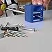 Katzco Blue Precision Magnetizer and Demagnetizer - 1 Pack - for Screwdrivers, Screws, Drill Bits, Sockets, Nuts, Bolts, Nails, Drivers, Wrenches, Tweezers, and Other Steel Tools