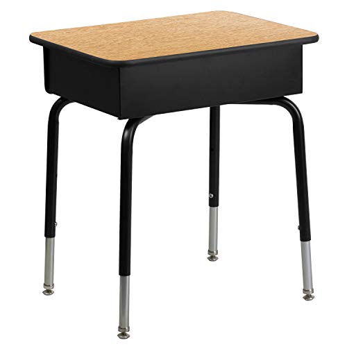 Flash Furniture Student Desk with Open Front Metal Book Box - Thumbnail 5