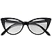 OWL Cateye Sunglasses for Women Classic Vintage High Pointed Winged Retro Design