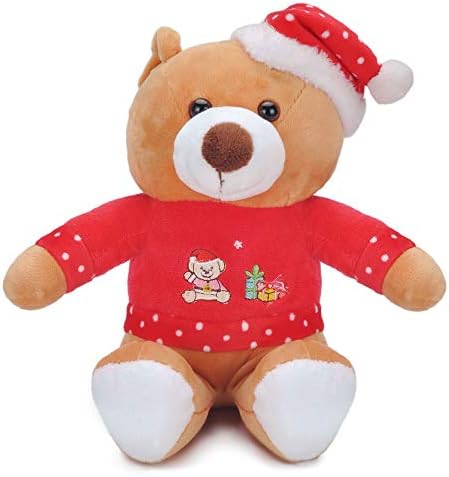 Lazada Plush Christmas Bear - Christmas Decorations Fashion Christmas Toys - Best New Year Gift 7.5'' …