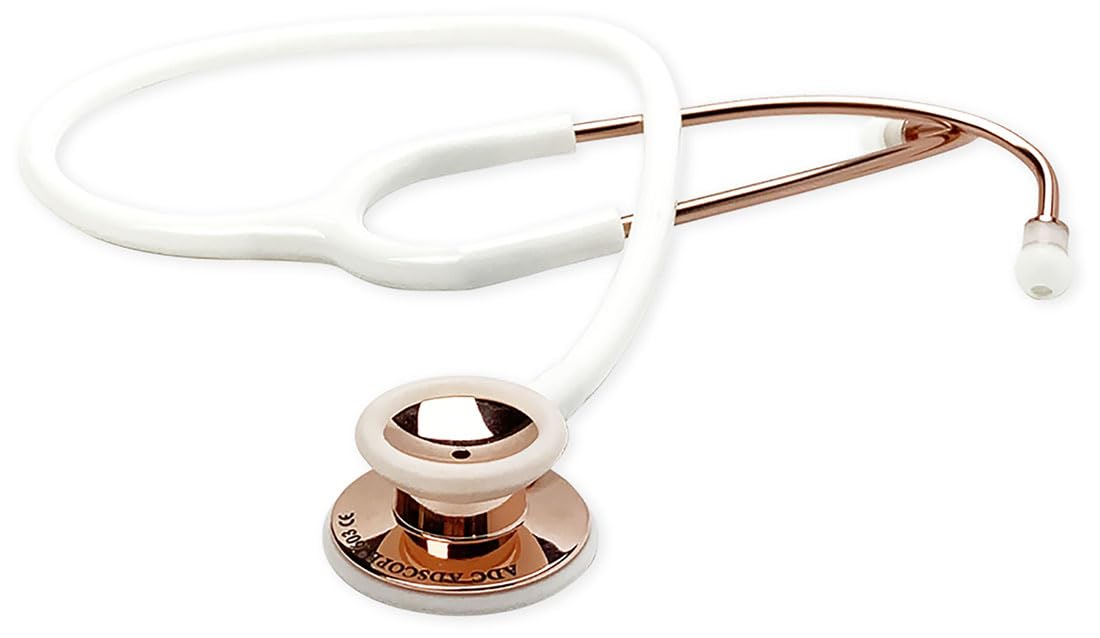 ADC Adscope 603 - Clinician Stethoscope - Rose Gold/White
