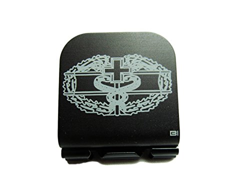 Combat Medic Badge Laser Etched Hat Clip Black