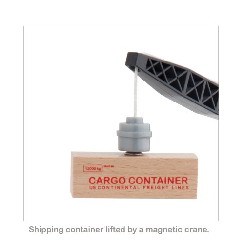 Orbrium Toys Cargo Train Car Set for Wooden Railway, 5-Piece