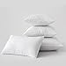 MIULEE Pack of 2, Decorative Pillow Insert Polyester Cotton Indoor White Adjustable Throw Pillows for Sofa Bed 18