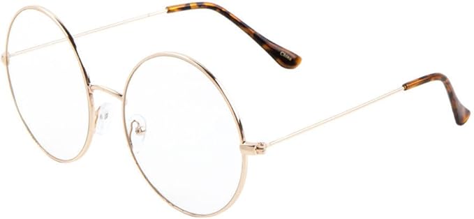 gold frame clear lens sunglasses