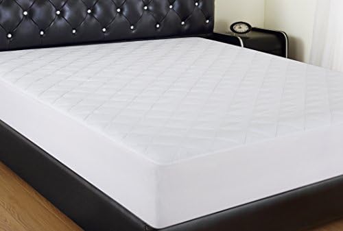 Allrange Hypoallergenic Quilted Fitted Cotton Rich Mattress Pad, Stretch-up-to 16”, Ultra-Fresh Anti-bacteria, Freshness Protection, Snug Fit, Machine Wash, Mattress Protector,Twin XL