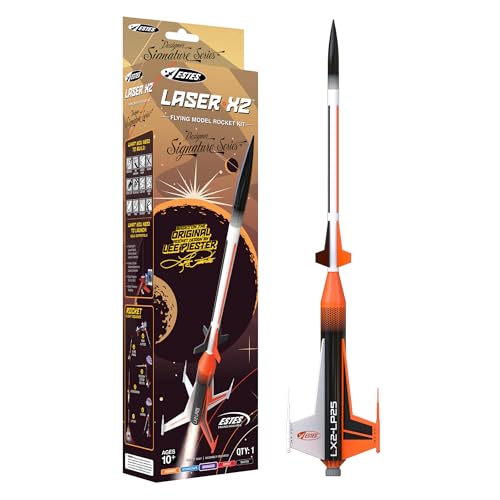 Estes 7320 Laser X2 Rocket-Building Kit, Advanced Flying-Rocket-Model Kit for A…