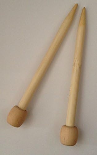 Knitting Favorite Project Crafts Nice and smooth-warm in your Hands 6" Single Pointed Bamboo Knitting Needle Size 15 (10.0mm) DIY Crochet Hooks