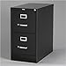Hirsh 22-in Deep Metal 2 Drawer Letter Width Vertical File Cabinet Black