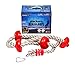 b4Adventure NinjaLine Ninja Climbing Rope with Foot Holds, Assorted Color, 8'