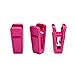 House Day 100 Pack Plastic Finger Clips for Hangers, Hot Pink Pants Hanger Clips, Strong Pinch Grip Clips for Use with Slim-line Clothes Hangers, Clips for Velvet Hangers