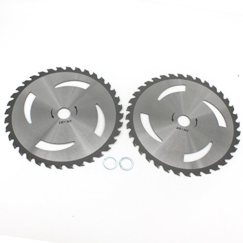 image for KIPA 2-Pack Brush Cutter Trimmer Blades Carbide Tip 9