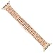 Diamond Watch Bands For Iwatch, Rhinestone Luxury Diamond Stainless Steel Rose Gold Metal Bracelet Replacement Bands With Aluminum Case For Apple Watch 38mm 42mm series 1/2/3 (Rose Gold, 38mm)