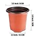 Plastic Nursery Plant Pot 100 Pack Flower Seedling Starter Pots for Little Garden Pots to Repot Succulents and Small Plants (100Pack)