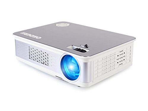 Projector, ohderii Z720 Led Home Projector Support 1080P Multimedia Home Theater Projector Multimedia Projector Support HD 1080P for PC Laptop PS4 XBOX Smartphone Android iPhone TV Box (Silver)