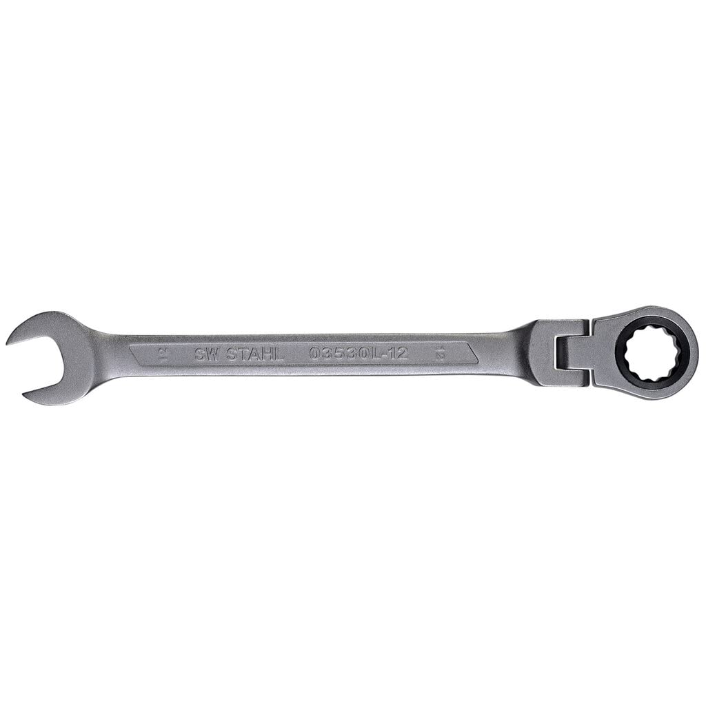 SW-Stahl 03530L-12 Combination Ratchet Spanner 12 mm with Joint