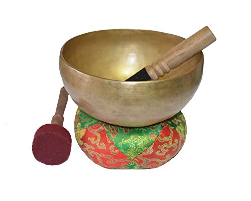 HANDMADE 8" Hand Hammered Singing Bowl,Made of 7 Metals,Meditation Bowls from Nepal,2014 - Thumbnail 5