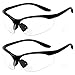 grinderPUNCH 2 Pair Safety Glasses ANSI Z87 Impact Resistant Non-Slip Wrap Around Clear Lens Bifocal Reading Glasses Diopter/+1.00