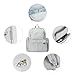Diaper Bag Backpack for Mom or Dad with Stroller Straps, Changing Pad, Insulated Pockets, Waterproof Baby Diaper Bag, Organizer Pouches, Nappy Tote Bag for Girls or Boys | SoHo Manhattan Silver Gray