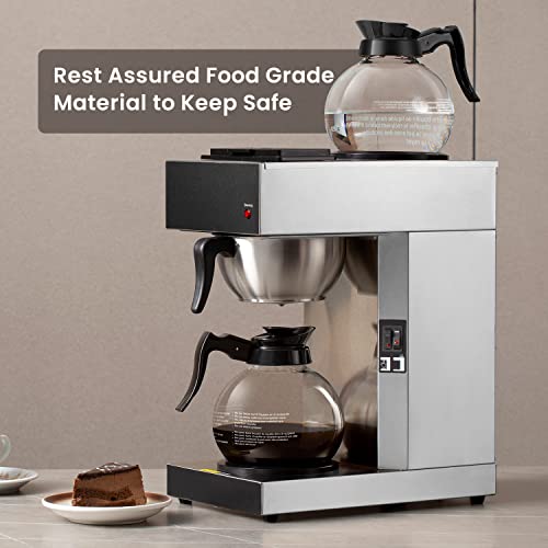 SYBO 12Cup Commercial Drip Coffee Maker, Pour Over Coffee Maker Brewer