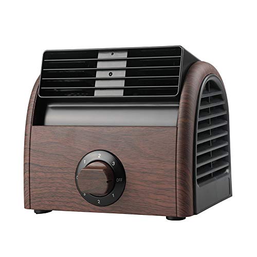 Desk Fan Personal Large Wind Turbine Table Cooling Fans for Home Office AC Powered (Renewed)